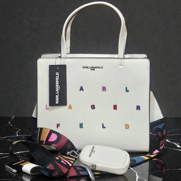 Karl Lagerfeld Handbags - NWT Karl Lagerfeld Paris Maybelle Satchel Crossbody Bag